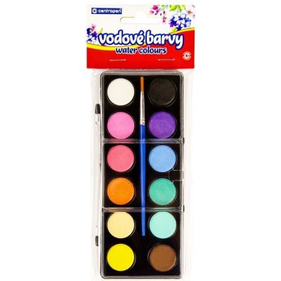 Centropen vodové barvy 12 barev 22 mm – Zboží Dáma Centropen vodové barvy 12 barev 22 mm – Zboží Dáma