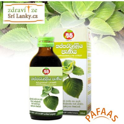 Kapparawalliya Paniya rýmovník sirup 200 ml – Hledejceny.cz