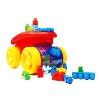 Mega Bloks FB Scooping Wagon červený