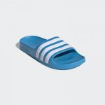 adidas Adilette AQUA K Bílá Modrá – Zboží Mobilmania
