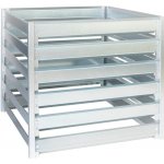 Scobax K70 stříbrná 91 x 91 x 85 cm 704 l 811070001 – Zboží Dáma