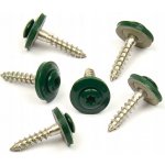 Klempířský šroub + EPDM, Mechově zelená RAL 6005 4,5 x 35 A2 / balení 200 ks – Hledejceny.cz