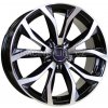 Alu kolo, lité kolo Racing Line XF562 7,5x17 5x112 ET40 black polished