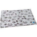 Profizoo De Luxe Fleece Deka dvouvrstvá hnědá tlapka 100 x 77 cm – Sleviste.cz