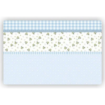 Goba Prostírání drobné kvítí plast 28x43cm sv. modré – Sleviste.cz