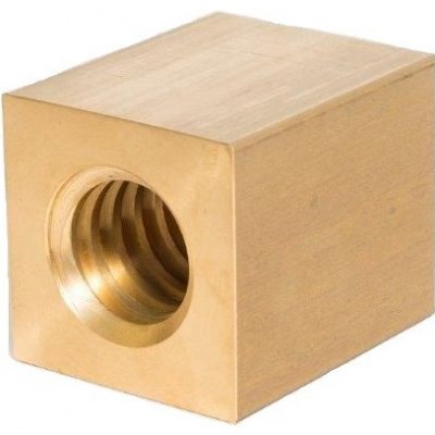 Trapézová matice bronzová čtvercová TR 16x4 pravá – Sleviste.cz