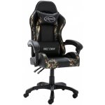 vidaXL černá a maskáčová umělá kůže [320095] – Zboží Dáma