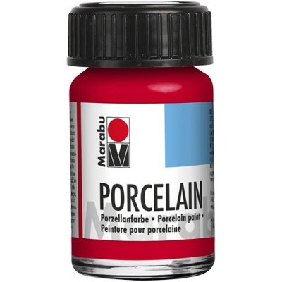 Marabu Barva na porcelán a sklo 15 ml červená třešňová 125 – Zboží Dáma