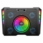 EVOLVEO Ania 16, chladicí podložka pod notebook, 1x ventilátor, RGB podsvícení – Sleviste.cz