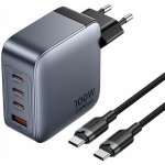 Nabíječka Vention 100 W 1xUSB-A 3xUSB-C + kabel – Zboží Živě