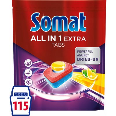 Somat All in1 Extra Lemon kapsle do myčky 115 ks – Zbozi.Blesk.cz
