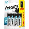 Baterie primární Energizer Max Plus AA 4ks EM009