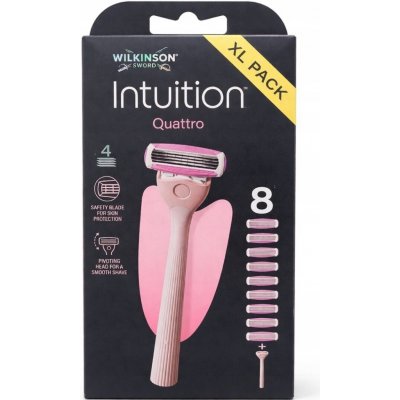 Wilkinson Sword Intuition Quattro + 8 ks hlavic – Zboží Mobilmania