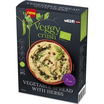 Milzu Bio Veggy crush Zeleninová Pomazánka s bylinkami sypká směs 130g