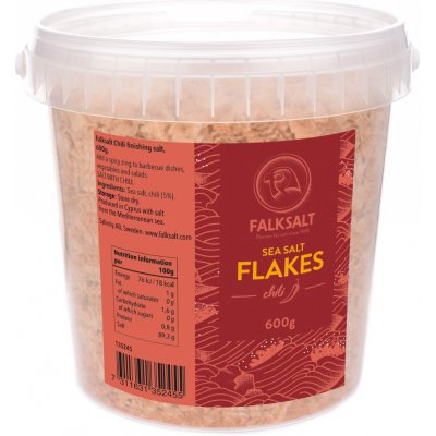 Falksalt Mořská vločková sůl chilli 600 g