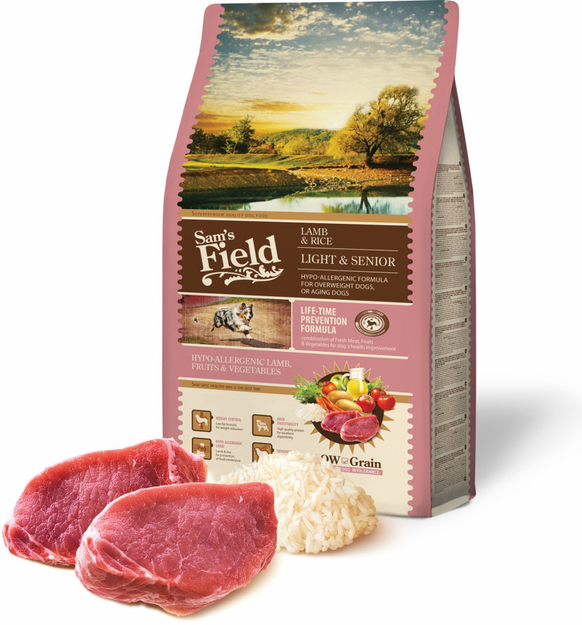 Sam\'s Field Light & Senior Lamb & Rice 2,5 kg