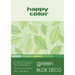 Happy Color Blok Deco Green A4 170g 20 listů 5 barev zelené odstíny HA 3717 2030 052 – Zboží Dáma