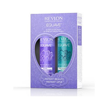 Revlon Professional Equave Instant Beauty Sun kondicionér pro snadné rozčesávání vlasů 200 ml + hydratační šampon s keratinem 250 ml dárková sada