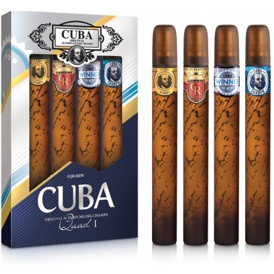 Cuba sada Originál mix EDT 4 x 35 ml Gold Royal Winner Shadow – Zboží Dáma