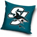 TipTrade Velurový Polštář NHL Color San Jose Sharks 40x40 – Zboží Mobilmania