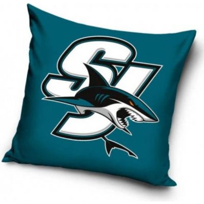 TipTrade Velurový Polštář NHL Color San Jose Sharks 40x40 – Zboží Mobilmania
