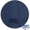 Tabule Glasdekor Magnetická skleněná tabule kulatá pr. 30 cm modro-černá