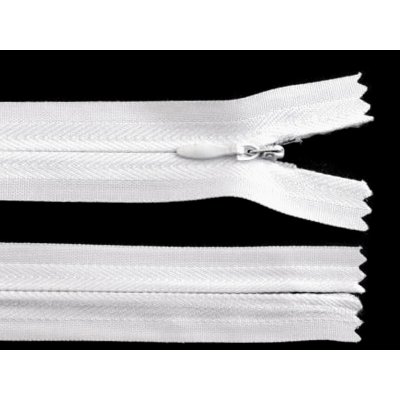 Prima-obchod Spirálový zip skrytý No 3 délka 16 cm autolock, barva Bílá – Hledejceny.cz