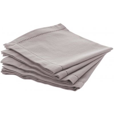 Atmosphera Bavlněné šedé ubrousky Cambray 4ks 40x40cm – Hledejceny.cz
