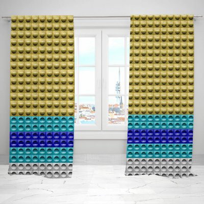 IMPAR Závěsy Dlaždice metra – náměstí Míru (Rozměr : 140x250, Materiál: Blackout) – Hledejceny.cz