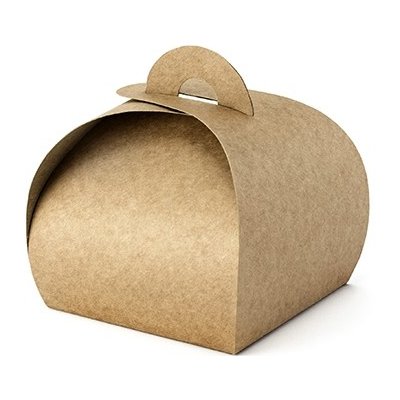 PartyDeco Krabička malá oblá přírodní 10 ks - dárkové krabičky – Hledejceny.cz