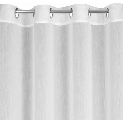 EUROFIRANY ZÁCLONA NA KROUŽCÍCH LUNA 140X250 CM BÍLÁ – Hledejceny.cz