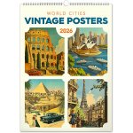 nástěnný Vintage plakáty světová města 33 x 46 cm 2026 – Zbozi.Blesk.cz