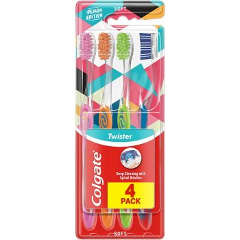 Colgate Twister Design Edition Měkký 4 ks