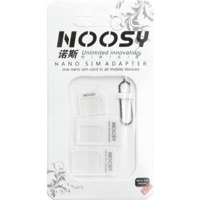 Noosy Adaptér NOOSY Sim Card (MINI / NANO / MICRO) + klíček – Zboží Mobilmania