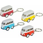 Přívěsek na klíče Volkswagen mikrobus kov zpětný chod 4barvy 12ks v DBX – Zboží Dáma