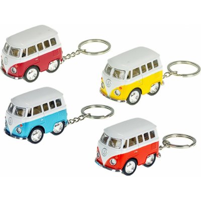 Přívěsek na klíče Volkswagen mikrobus kov zpětný chod 4barvy 12ks v DBX – Zboží Dáma