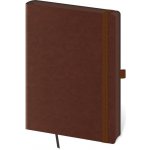 Helma 365 Tečkovaný zápisník Memory A5 L hnědý čtverečkovaný – Zboží Dáma