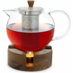 Klarstein Sencha designová čajová konvice 1,3 l ohřívač Oolong ze dřeva vkládací sítko Čirá – Zboží Dáma