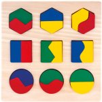 Bino Puzzle geometrické tvary – Zboží Mobilmania