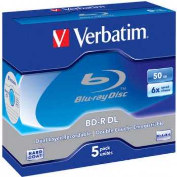 Verbatim BD-R 50GB, 6x, jewel, 5ks (BR027568)