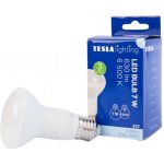 Tesla LED žárovka Reflektor R63, E27, 7W, 230V, 630lm, 25 000h, 6500K studená bílá, 180st – Zboží Živě