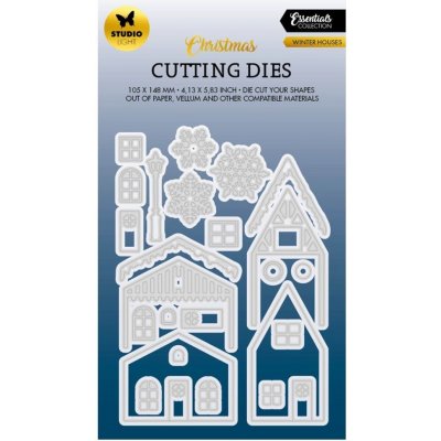 Studio Light Vyřezávací šablony Studio Light, 24 ks Zasněžené domečky – Hledejceny.cz