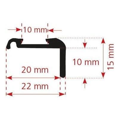 Rohová krycí lišta Hüttenbrauck, 5 m – Sleviste.cz