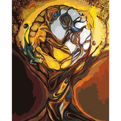 MALUJEŠ Malování podle čísel OBRAZY OD LENKY ABSTRAKCE DVOU ŽEN Rozměr 40 x 50 cm Rámování vypnuté plátno na rám – Zboží Dáma