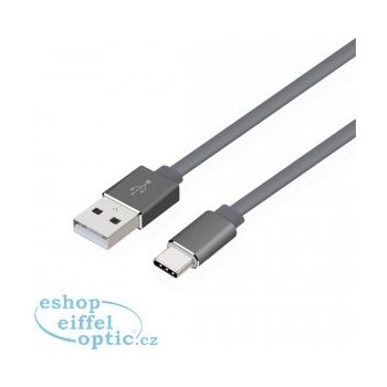 TB Touch AKTBXKU1PAC100G USB CM - USB AM, metal connestor, 1m, šedý