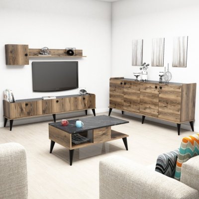 Kalune Design Lidya ořech černý mramor II – Zboží Dáma