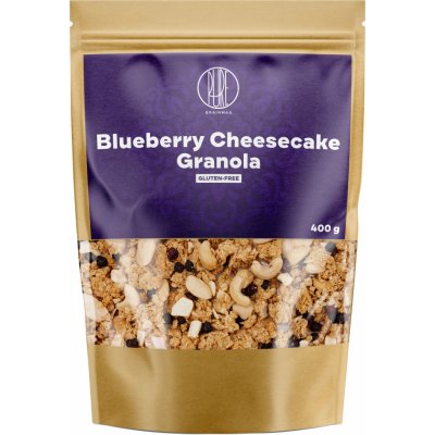 BrainMax Pure Blueberry Cheesecake Granola Borůvky a Bílá čokoláda 400 g – Zboží Mobilmania