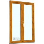 Kömmerling balkonové dveře 70 AD O+OS klapačka levé winchester/bílá 120 x 220 cm oboustranná klika + FAB + hliníkový práh – Hledejceny.cz