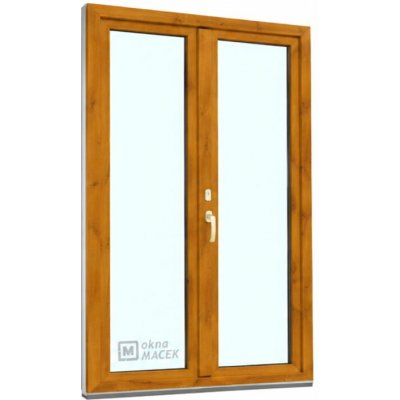 Kömmerling balkonové dveře 70 AD O+OS klapačka levé winchester/bílá 120 x 220 cm oboustranná klika + FAB + hliníkový práh – Hledejceny.cz