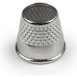 Kovový náprstek bez dna Ø16; 16,5; 17; 17,5; 18 mm Varianta: 4 (17,5 mm) nikl, Balení: 1 karta – Zboží Dáma